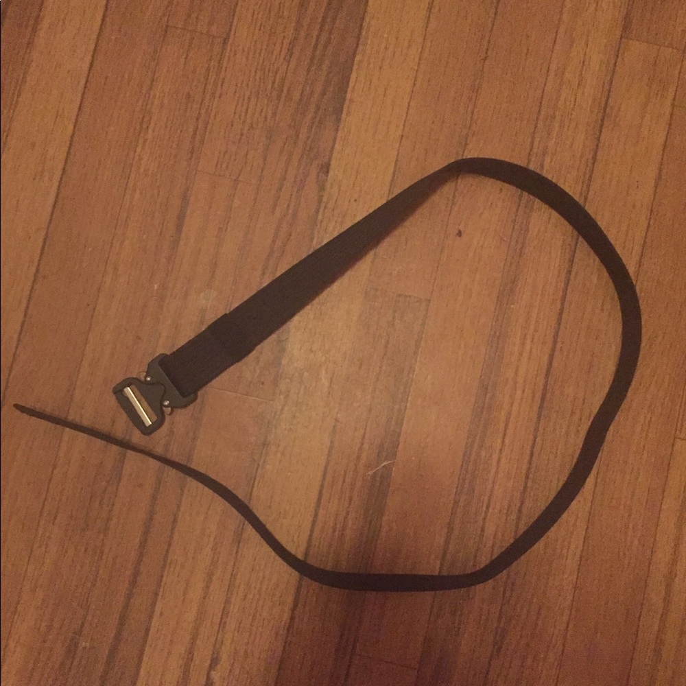 Black Nylon Tactical belt with metal buckle